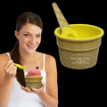 Yellow Ice Cream Bowl and Spoon Set